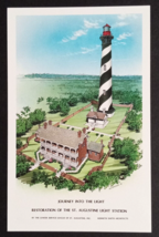 Restoration of St Augustine Lighthouse Light Station Florida FL UNP Postcard - £7.86 GBP