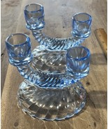 Vintage Imperial Glass Flute Candlestick Holders 2pc - $35.00