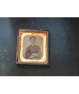 ANTIQUE DAGUERREOTYPE AMBROTYPE TINTYPE OLD PHOTOGRAPH ENCASE I.T. COUNT... - £78.21 GBP