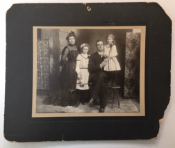 Antique Identified Family Portrait Photograph Victorian Fashion c.1902 LN Haley - £31.42 GBP