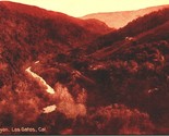 Seppia Vista Canyon IN Los Gatos California Ca Unp Pnc DB Cartolina D3 - £4.84 GBP