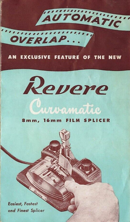 Automatic Overlap Revere Curvomatic Vintage Instruction Manual / Ad - $14.84