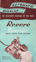 Automatic Overlap Revere Curvomatic Vintage Instruction Manual / Ad - £11.72 GBP