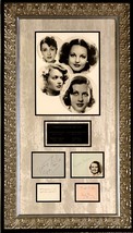 GYPSY ROSE LEE SIMONE SIMON ROCHELLE HUDSON LEAH RAY 1930&#39;s Autographed ... - $899.99