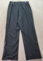 Under armour Track Pants Mens Large Black Lined Pockets Elastic Waist Dr... - $22.10