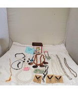 Lot of Assorted Various Silver, Pearl, Beads Necklaces  LOT-10 - £115.39 GBP