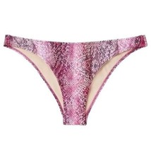 Shade &amp; Shore Snake Print High Leg Extra Cheeky Bikini Bottom Bathing Swim XL - £11.84 GBP