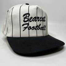 Bearcat Football Canvas KC Snapback Farmer Trucker Hat White and Black VTG - $16.61