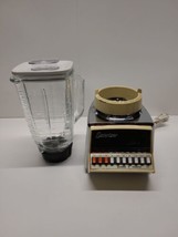 Vintage OSTERIZER Galaxie Blender Dual Cycle Mid Century Chrome 70s Glass USA - £23.49 GBP