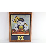 Vintage 2001 Hand Numbered University of Michigan Football Bear Poster M... - $162.41 CAD