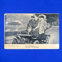 &quot;You and I alone...&quot; Anglo Life Series Postcard Vintage Automobile Couple - $7.50