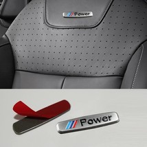 2pcs Car Seat Sticker ///Power Logo Sticker For  E39 E30 E46 E60 E36 E90 E38 E80 - £81.00 GBP