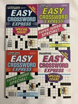 Lot (4) PennyPress Easy Crossword Express Super Jumbo Special Puzzle Boo... - £18.34 GBP