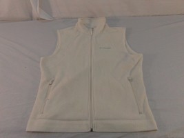 Adult Men&#39;s Columbia Sportswear Company Cream Color Full Zip Fleece Vest... - £15.68 GBP