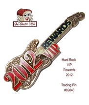 Hard Rock Cafe Rewards 2012 VIP Membership 69040 Trading Pin - $9.95