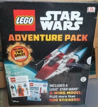 NIB Lego Star Wars Adventure Pack A-Wing Model 2 Books Toy Kids - £25.57 GBP