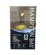 Hampton Bay Black Integrated LED Outdoor Solar Wall Lantern Sconce Light... - $763.90 MXN