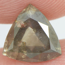 Loose Trillion Shape Diamond Natural Fancy Grey Color 1.05 Carat I1 Certified - £686.49 GBP