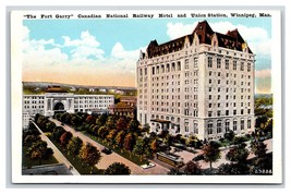 Fort Garry Canadian National Railway Hotel Winnipeg Manitoba UNP WB Postcard W2 - $3.91