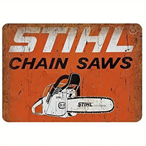 Stihl Chain Saws Novelty Vintage Metal Sign 8&quot; x 12&quot;  Wall Art - £7.03 GBP