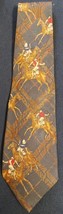 Rare Vintage Polo Ralph Lauren Hand Made 100% Silk Tie with Polo Playing Design - £29.98 GBP