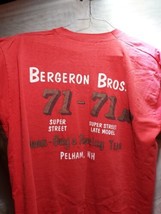 1990s Bergeron Bros. #71 T-Shirt JEAN-GUYS RACING TEAM Pelham NH Late Mo... - £21.84 GBP