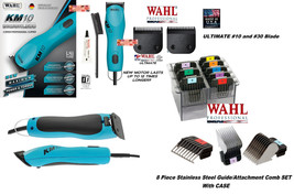 Wahl KM10 Clipper&amp;Ultimate 10,30 Blade&amp;Stainless Steel Guide Attachment Comb Set - $399.99