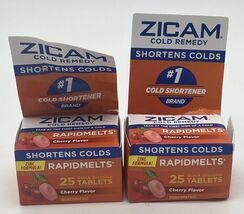 2pk Zicam Cold Remedy Zinc Rapidmelts 25 tablets EACH CHERRY Flavor ~READ - $19.70