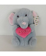 Kellytoy Gray Elephant Plush Pink XOXO Heart Stuffed Animal Valentines D... - £11.41 GBP