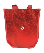 Lululemon Small Reusable Carryall Holiday Shopping Gym Tote Bag Red Logo... - $19.00 CAD