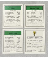 Vintage Monopoly World Cup France 1998 FIFA Replacement Parts: 4 Propert... - $7.10 CAD
