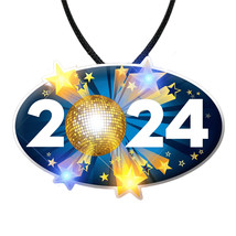 2024 Happy New Year Graduation Party Body Light Necklace - £18.95 GBP