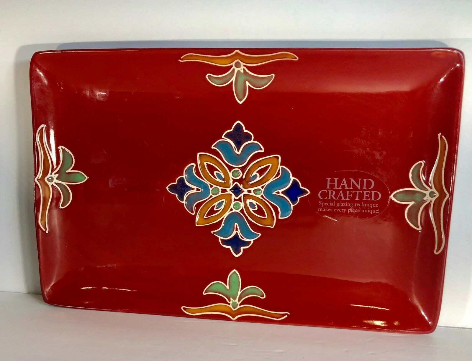 Better Homes and Gardens MEDALLION Red Dinnerware Stoneware Collection