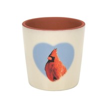 Caring Cardinals Bloom Planter Bereavement Sentiment Ceramic 3.5&quot; High Drainage - £15.52 GBP