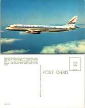 Delta Airlines DC-8 Jetliners 119 Passenger Airplane Plane Vintage Postcard - £7.51 GBP