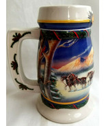 2000 Budweiser Beer Stein Mug Holiday in the Mountains CS-416  - £23.42 GBP