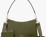 Kate Spade Rosie Shoulder Bag Army Green Pebbled Leather KF086 Pouch NWT... - £116.54 GBP