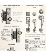 1922 N.T. Bushnell Door Handles &amp; Knobs Advertisement Catalogue Hardware... - $41.12 CAD