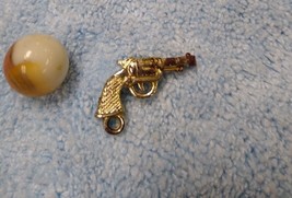 vintage Cracker Jack charm prize Celluloid Plastic Revolver gun - £6.16 GBP