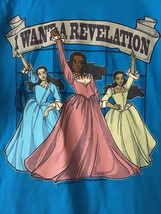 Teefury Hamilton Large I Want A Revelation Parody Shirt Turquoise - £11.16 GBP