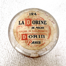Vintage Paris France La Dorine De Poche Poudre Miniature 1 3/4" Powder C... - $19.80