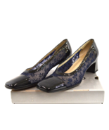 Ingledew&#39;s By Roberto Capucci Blue Lace Medium Heel Shoes Size 10 AA Clo... - £19.37 GBP