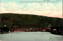 Connecticut River from Rockingham Street Bellows  Vermont Vintage Postcard (C10) - £5.12 GBP