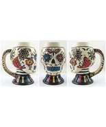 Day of the Dead DOD Sugar Skull Figural Coffee Mug Cup 22 oz (Multicolor) - £28.48 GBP