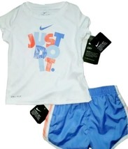 NWT NIKE DRY 2pc 24 Months Set, Just Do It Royal Pulse, Blue Coral White 24m $30 - $16.71