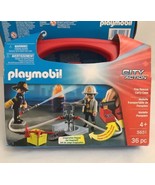 NEW PLAYMOBIL 5651 CITY ACTION Fire Rescue Carry Case FIREFIGHTERS Water... - $9.00 CAD