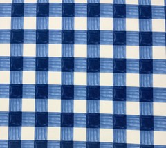 Pkl Studio Painterly Plaid Sky Blue Check Outdoor Multiuse Fabric By Yard 54&quot;W - £9.19 GBP