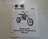 2004 2005 Kawasaki KX65 Moto Assemblage &amp; Préparation Manuel Usine OEM X - $54.95
