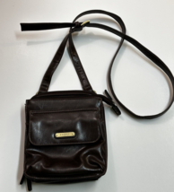 Rosetti Organizer Crossbody Bag Purse Brawn Faux Leather Multi-pockets - £12.53 GBP
