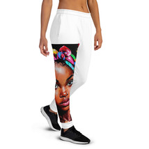 Eco-Friendly Indigenous Print Joggers – Women&#39;s White Comfort Pants - $1,201.34 MXN+